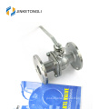 JKTLFB022 stainless steel a216 wcb 2pc handles open ball valve